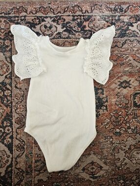 White Eyelet Bodysuit